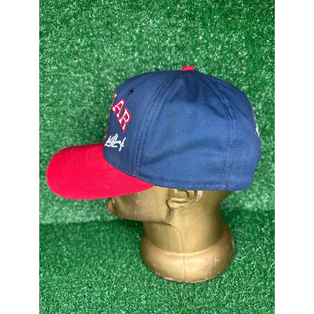 Vintage AJD Cleveland Indians Sandy Alomar Jr. MLB Snapback Baseball Hat Cap